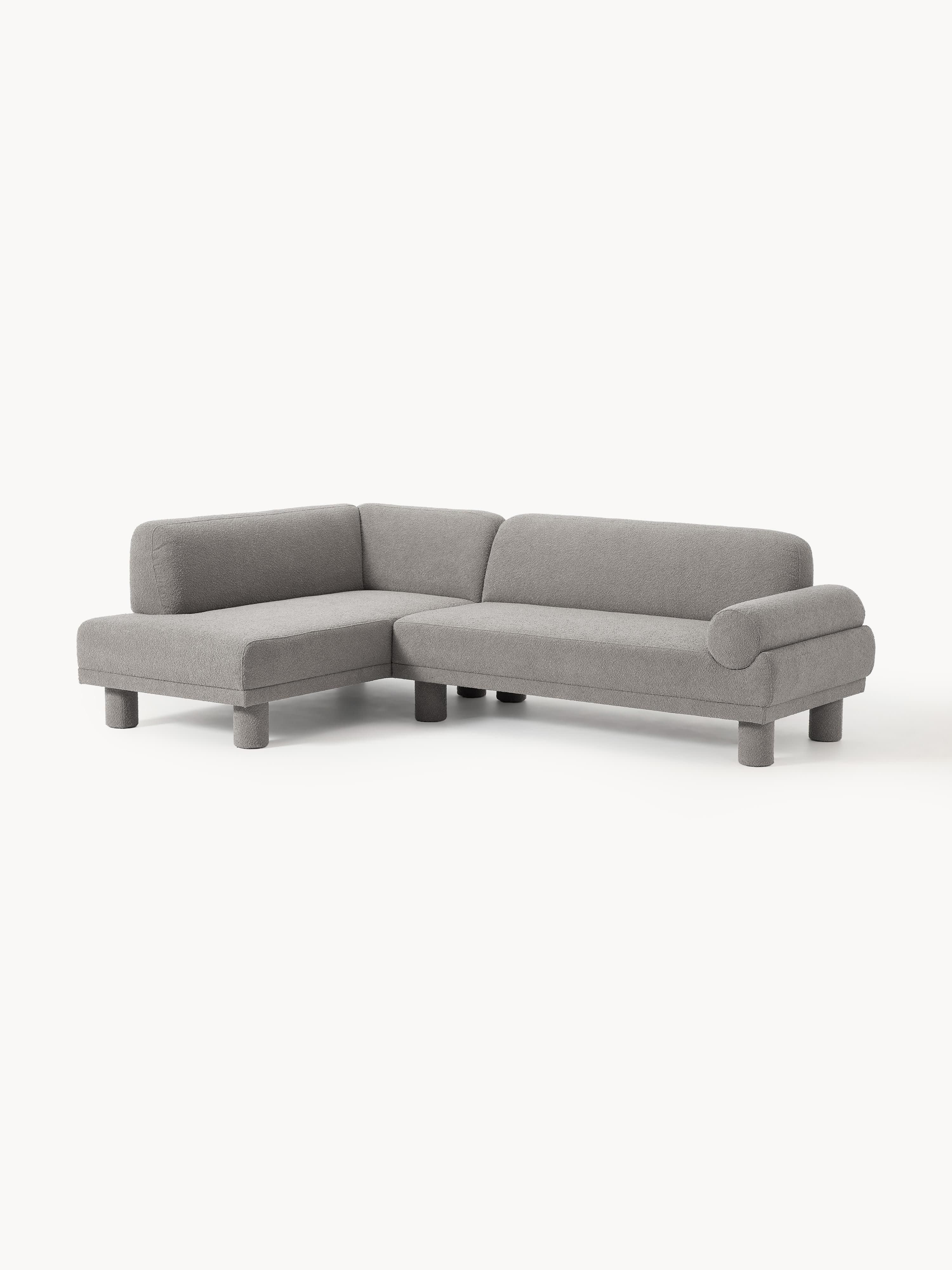 Bouclé hoekbank Lilo