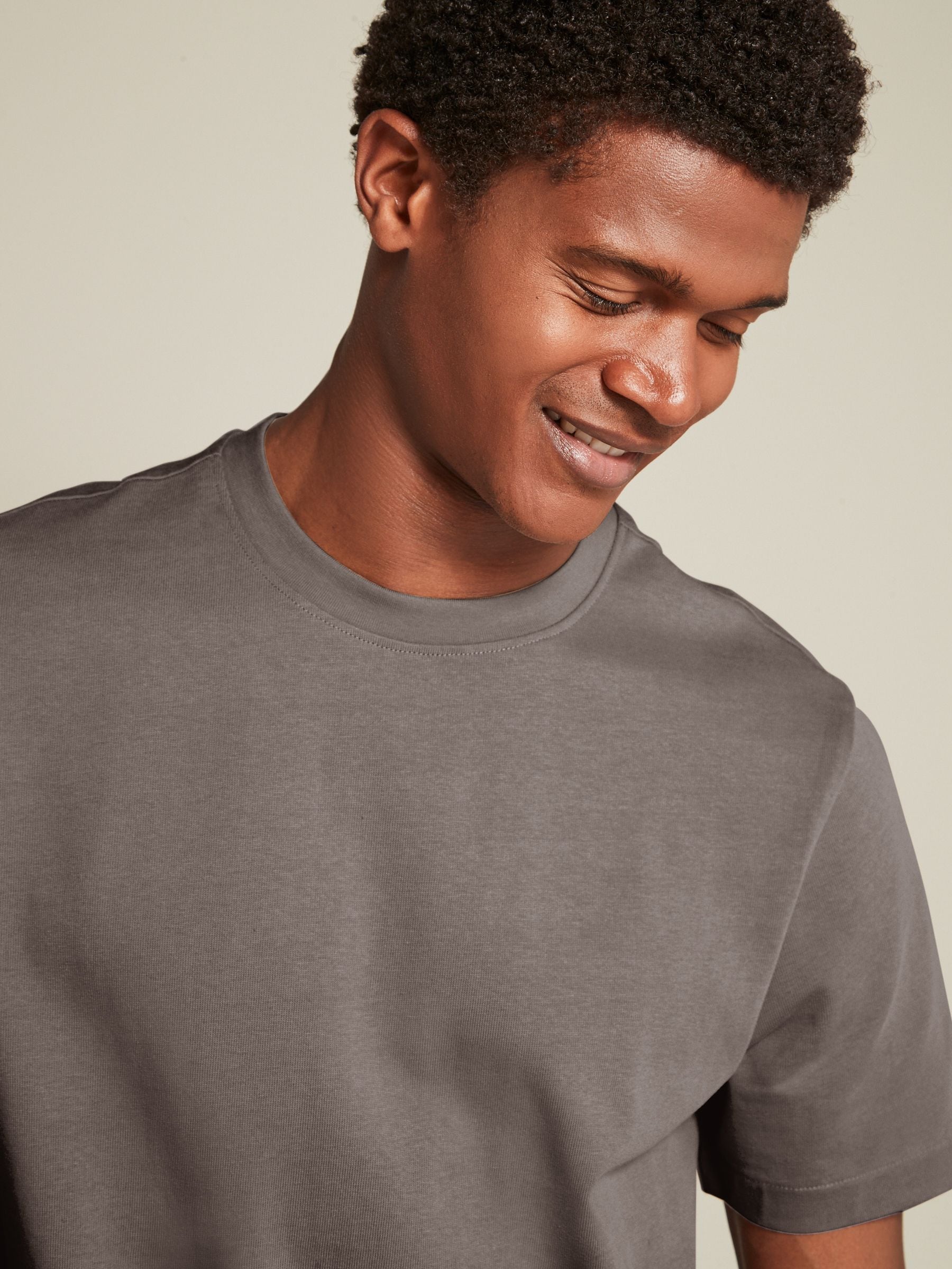 Zwart/Bruin/Licht Naturel - Relaxed fit - Verpakking van 3 T-shirts van zware stof