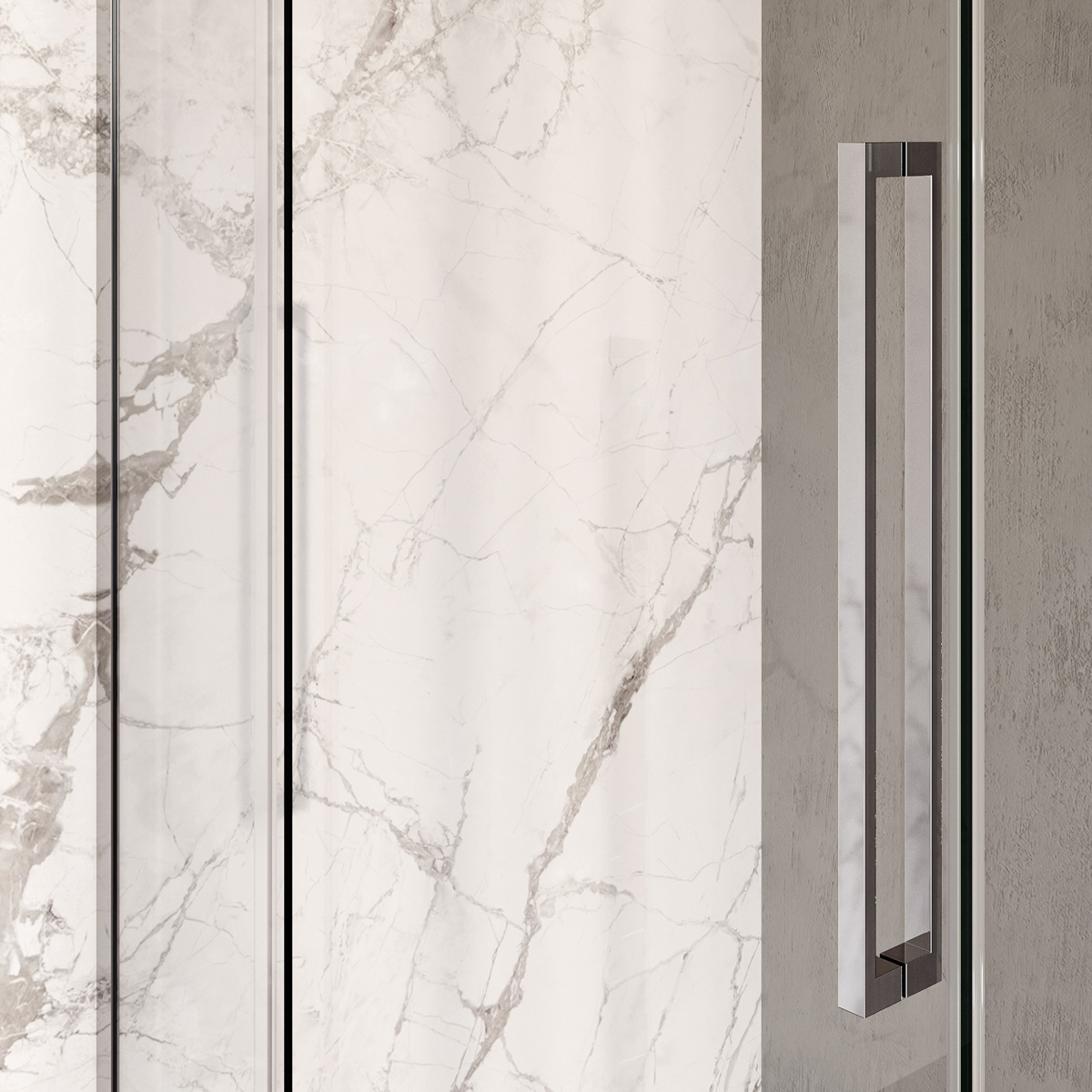 Brauer Stellar douchecabine met draaideur 100x100cm chroom