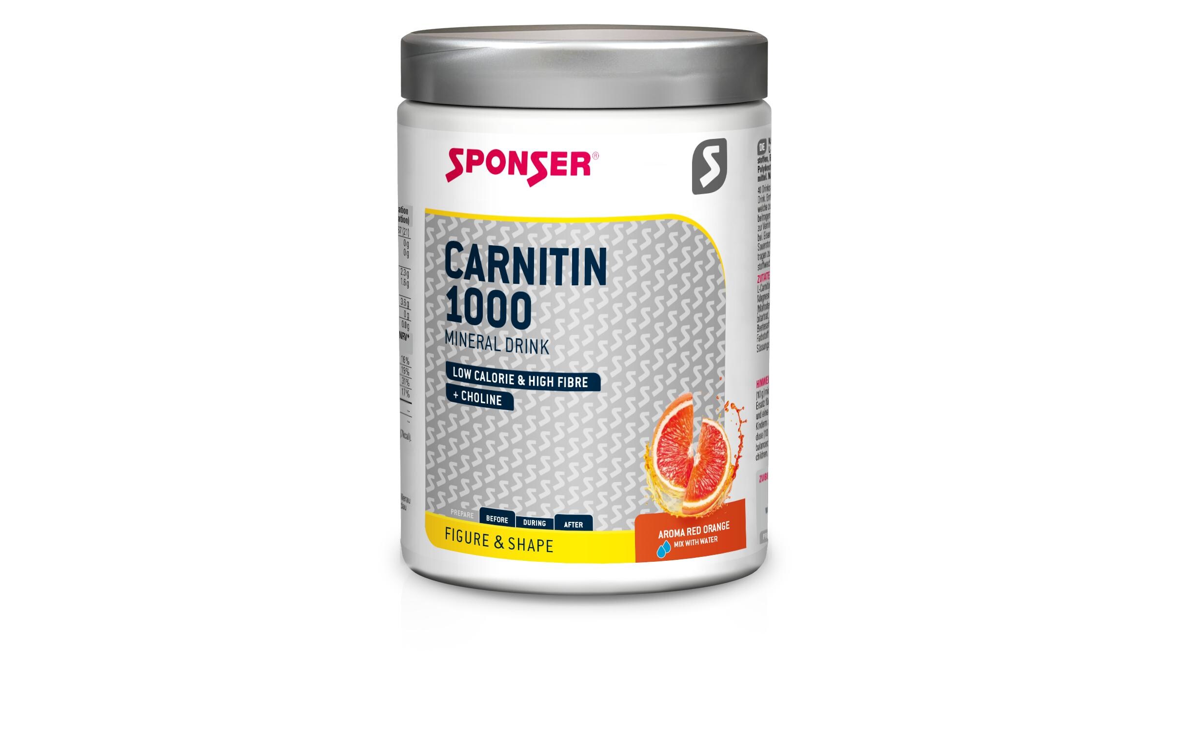 Pulver Carnitin 1000 Orange 400 gGetränkepulver als Nahrungsergänzung – Dose: 400 g