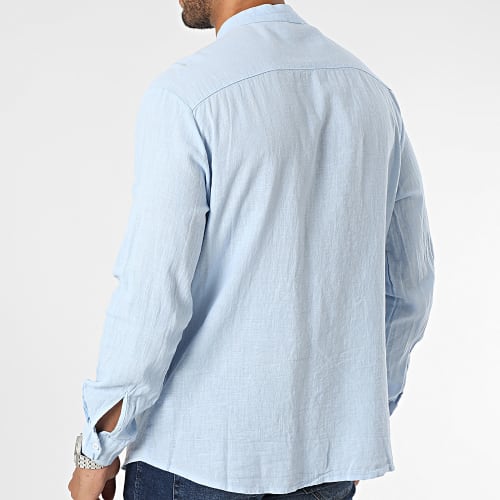 Chemise Manches Longues Bleu Ciel