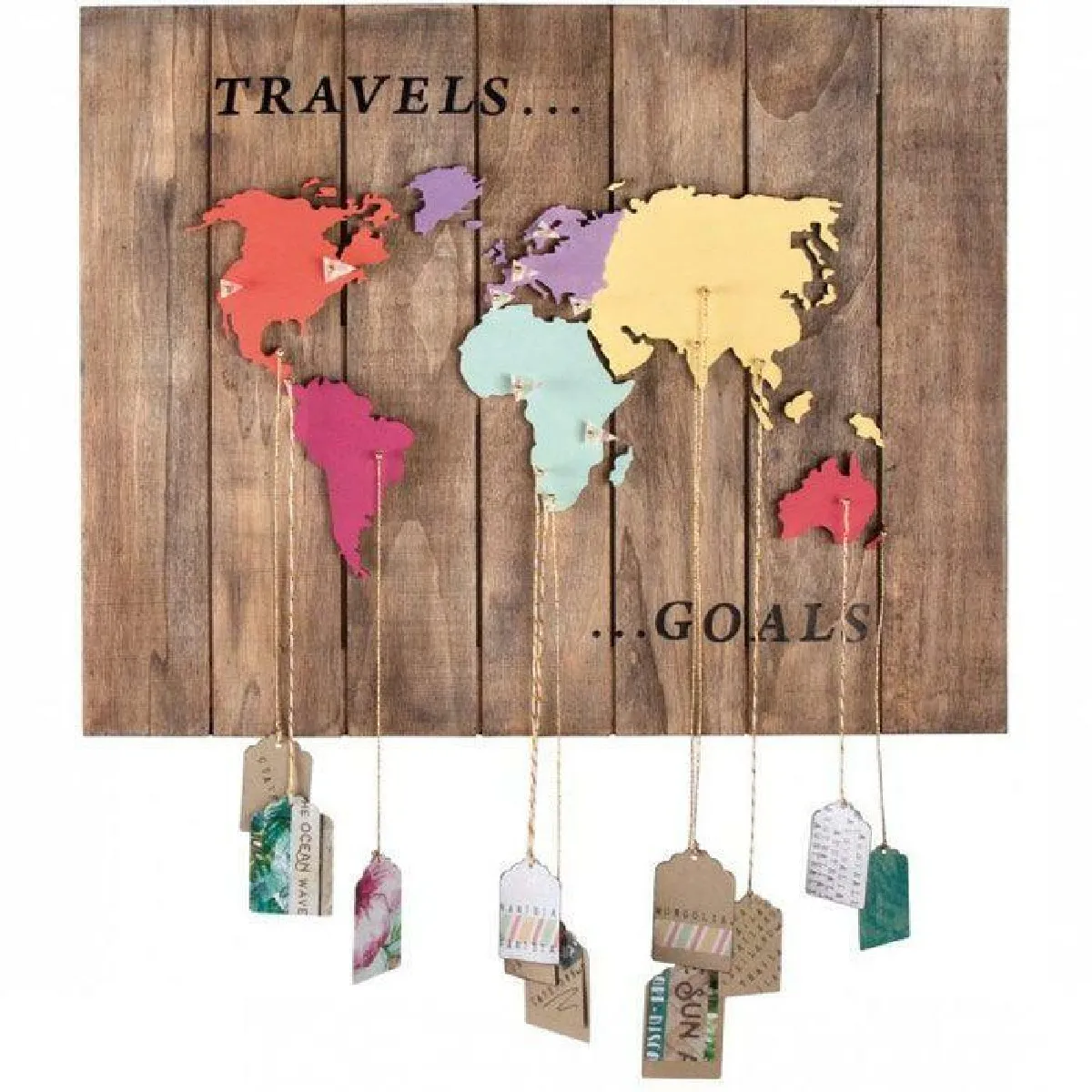 Rayher Mappemonde en bois