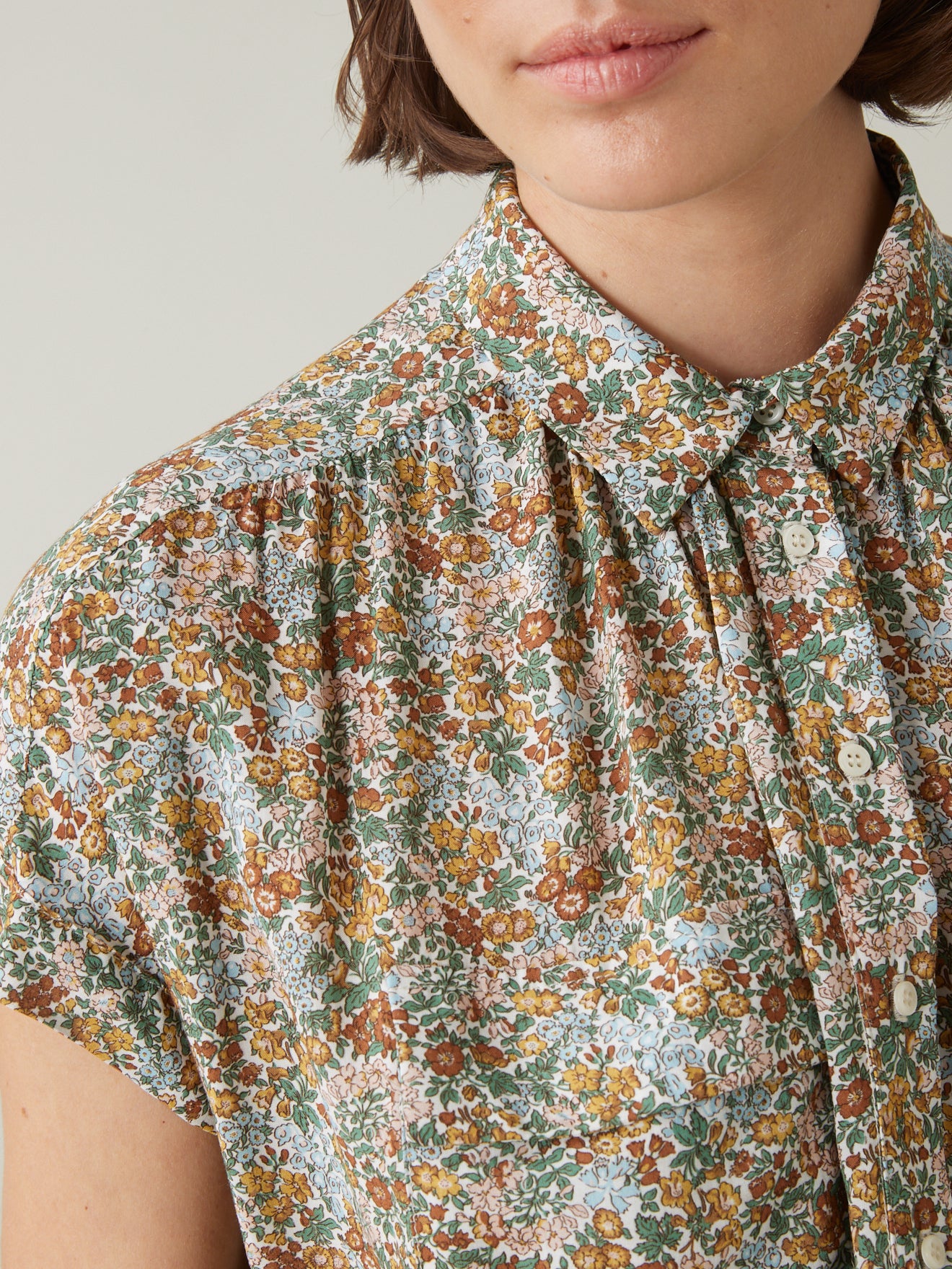Robe col polo femme tissu Liberty - Limited Collection