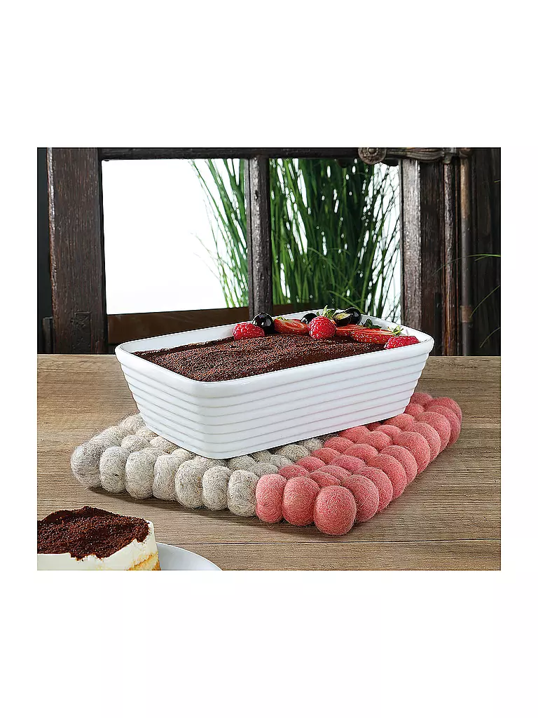 CILIO Untersetzer LANA DUE Wolle Beige-Coral koralle