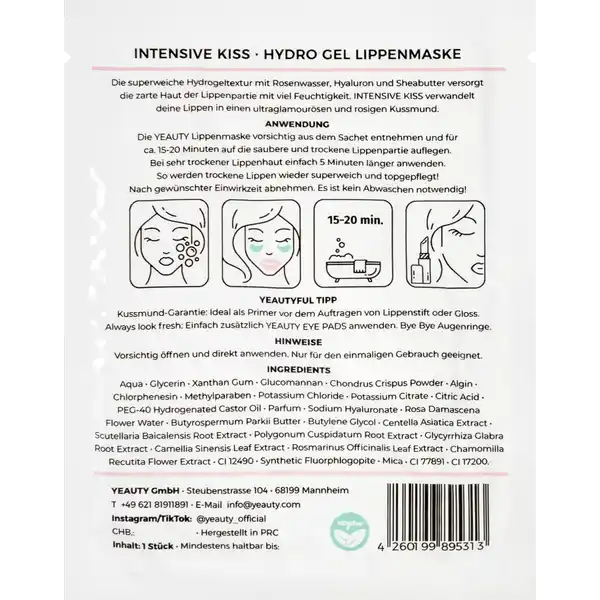 Intensive Kiss Lip Pad Mask