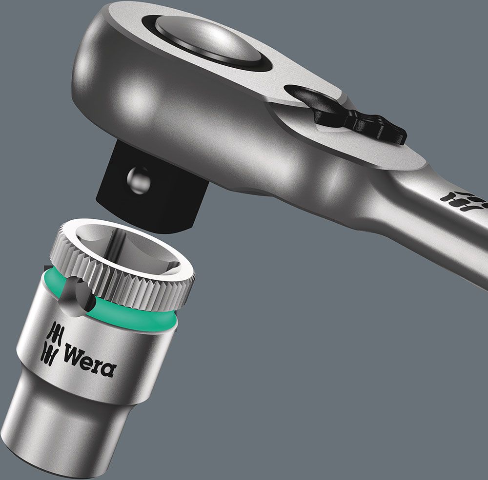 Wera 8000 A Zyklop Metal Knarre mit Umschalthebel mit 1/4