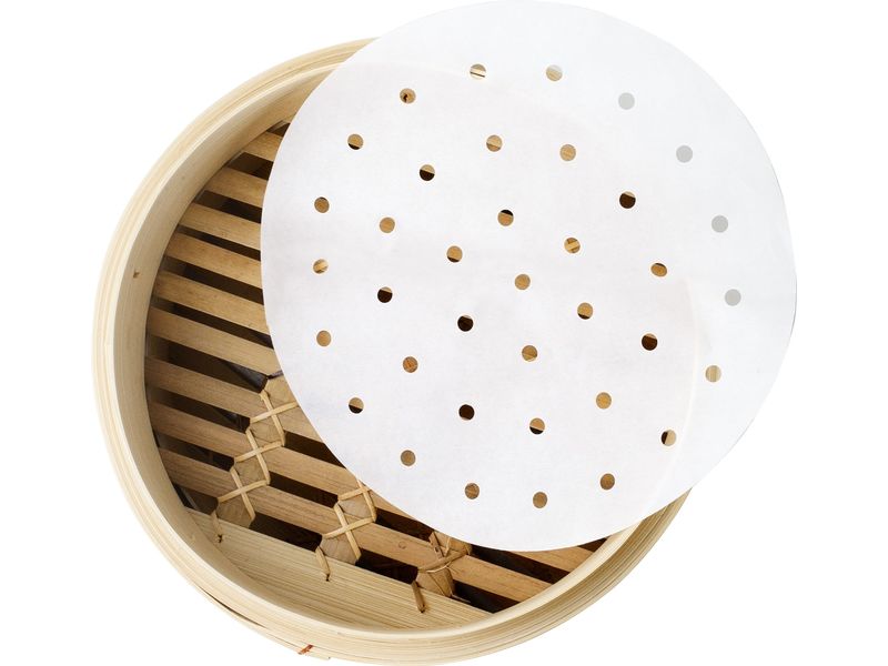 Ibili Dampfkorbpapier 17 cm Perfekt zum Dämpfen von Lebensmitteln