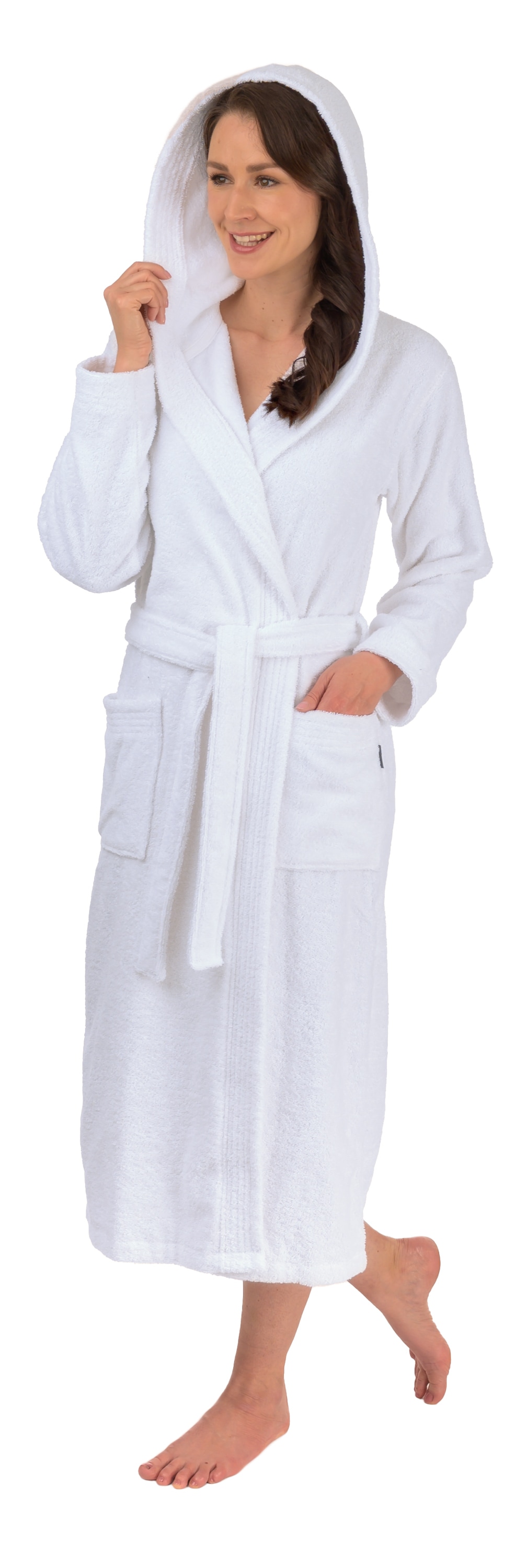 Wewo fashion Unisex-Bademantel »3004, ideal für Sauna & Spa, Hotelbademantel, Morgenmantel«, 1 Stk. klassisch elegant