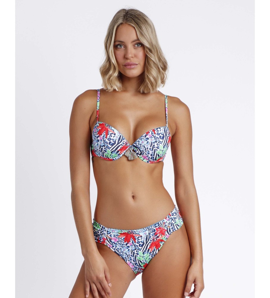 Biquíni Admas Push Up Verão Selva azul