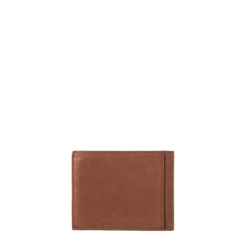 Portefeuille Italien Arthur 2.0 en cuir Nubuck Terre brunie