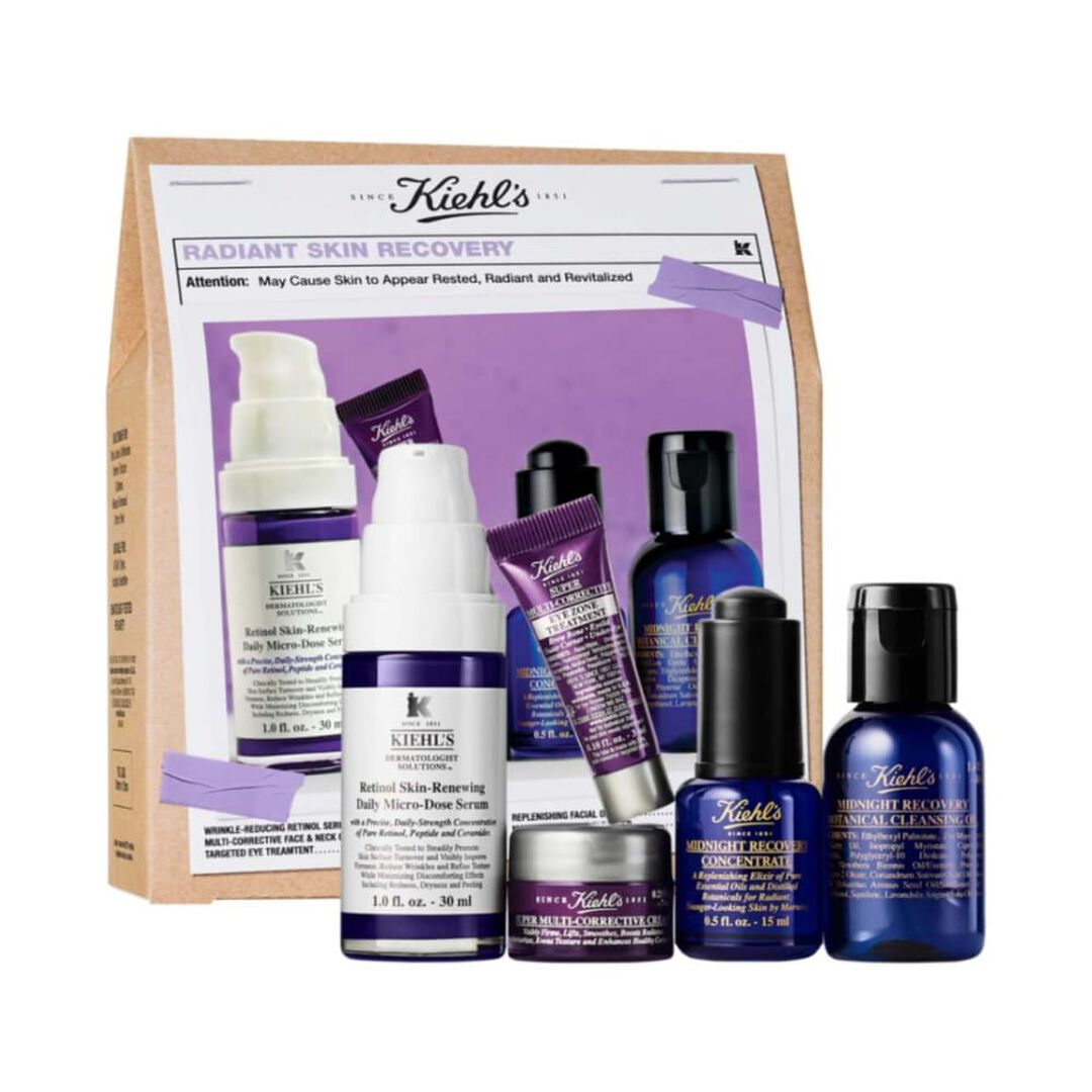 KIEHL S TRATAMENTO Radiant Skin Recovery Skincare Set - 1un