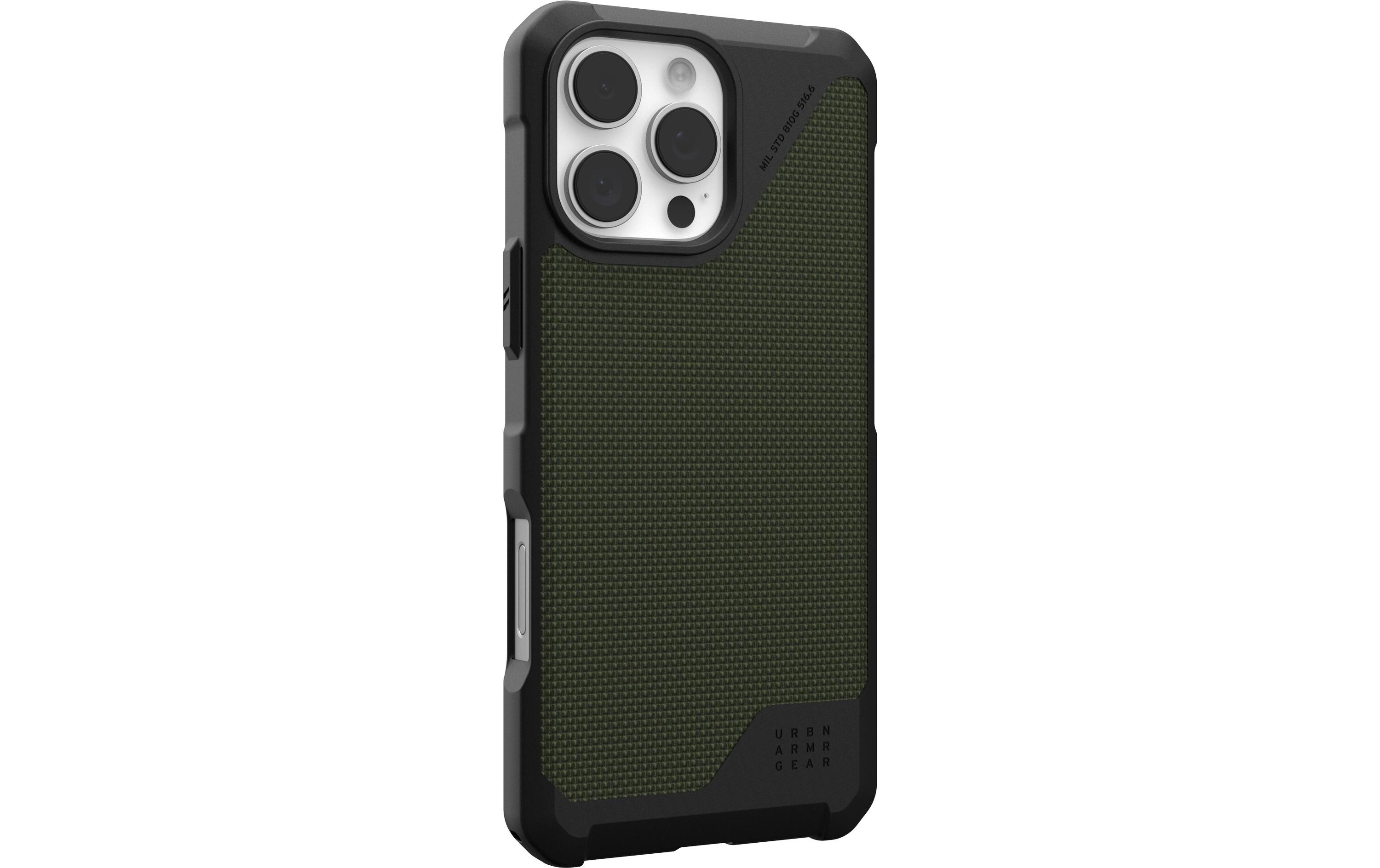 Back Cover Metropolis LT iPhone 16 Pro Max Kevlar OliveSchutzhülle für das Apple iPhone 16 Pro Max
