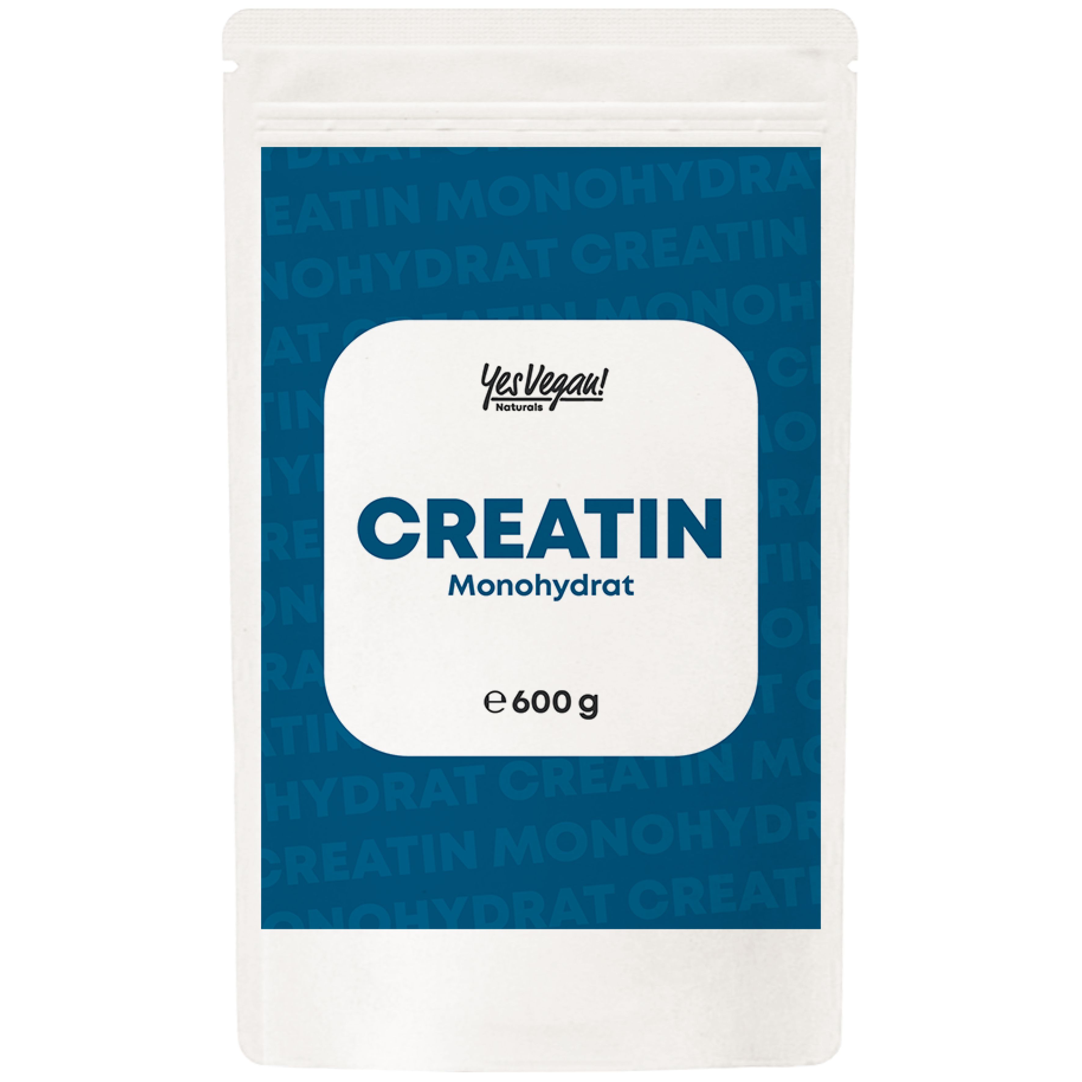 Yes Vegan®  Creatin Monohydrat Pulver (600g) - Kreatin Pulver vom Markenhersteller