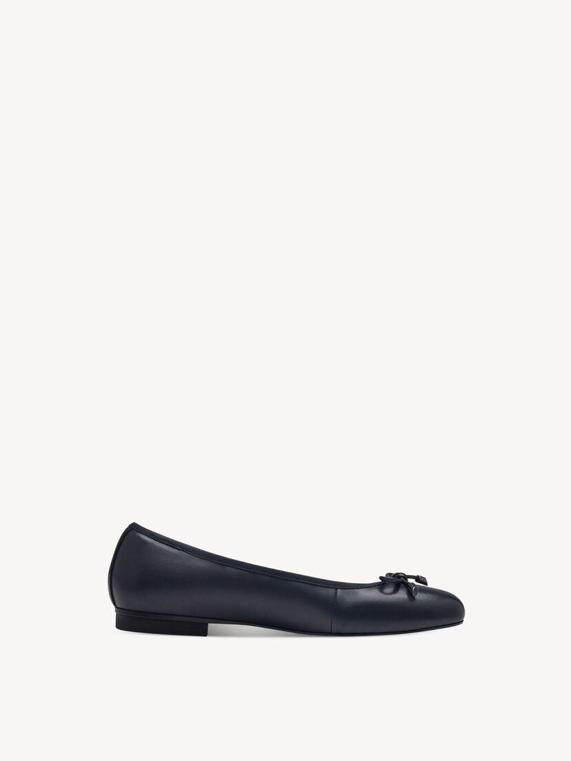 Leren Ballerina - blauw