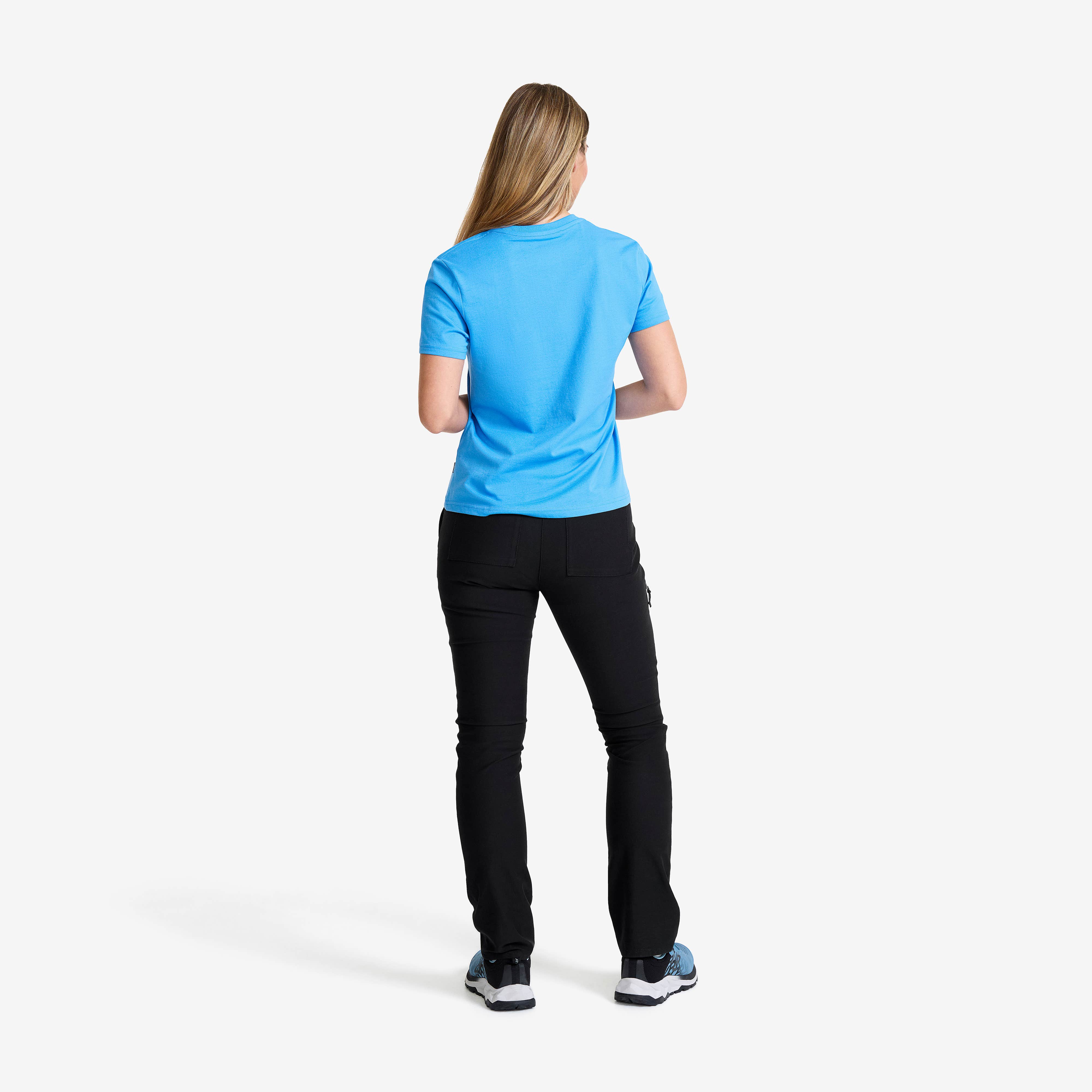 Easy Graphic Logo T-shirt Dame Azure Blue
