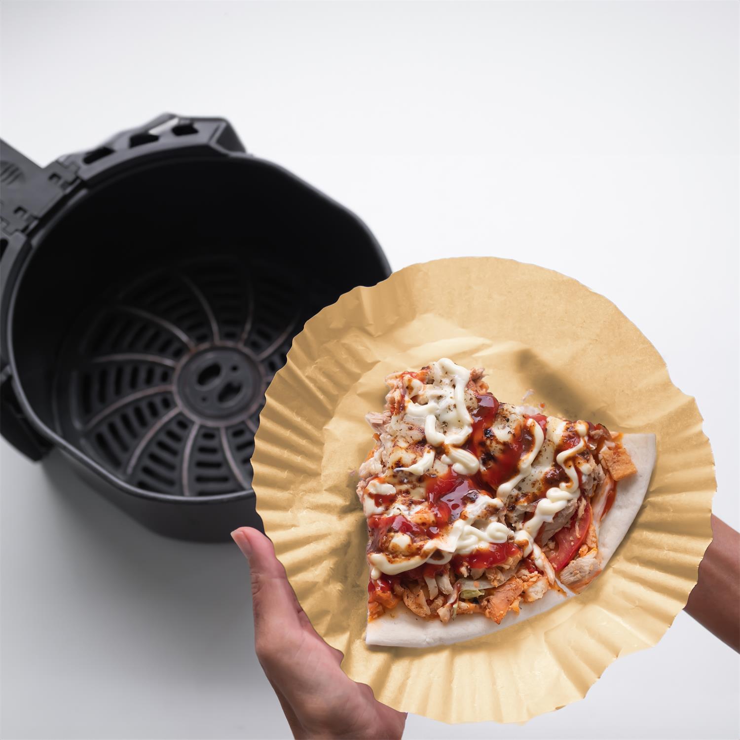 PAPIER DE CUISSON ROND FRITEUSE A AIR 20CM X25 PIECES