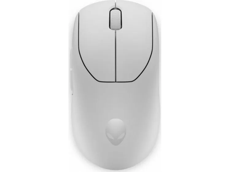 Alienware Pro Wireless Gaming Mouse - Mus - optisk - 6 knapper - kablet, trådløs - USB, 2.4 GHz - månelys