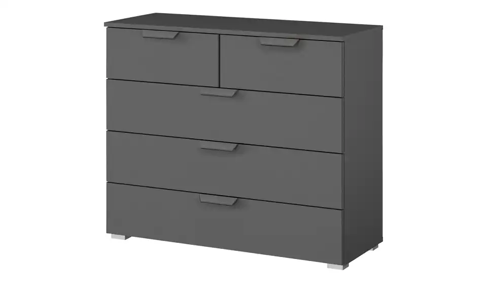 Kommode Aditio 93 cm 81 cm Grau, Anthrazit
