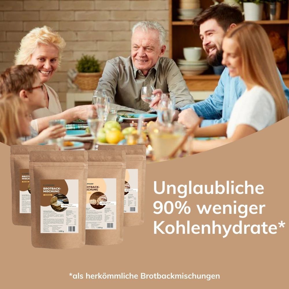 Laibmann's kohlenhydratreduzierte Brotbackmischungen - Spar-Paket
