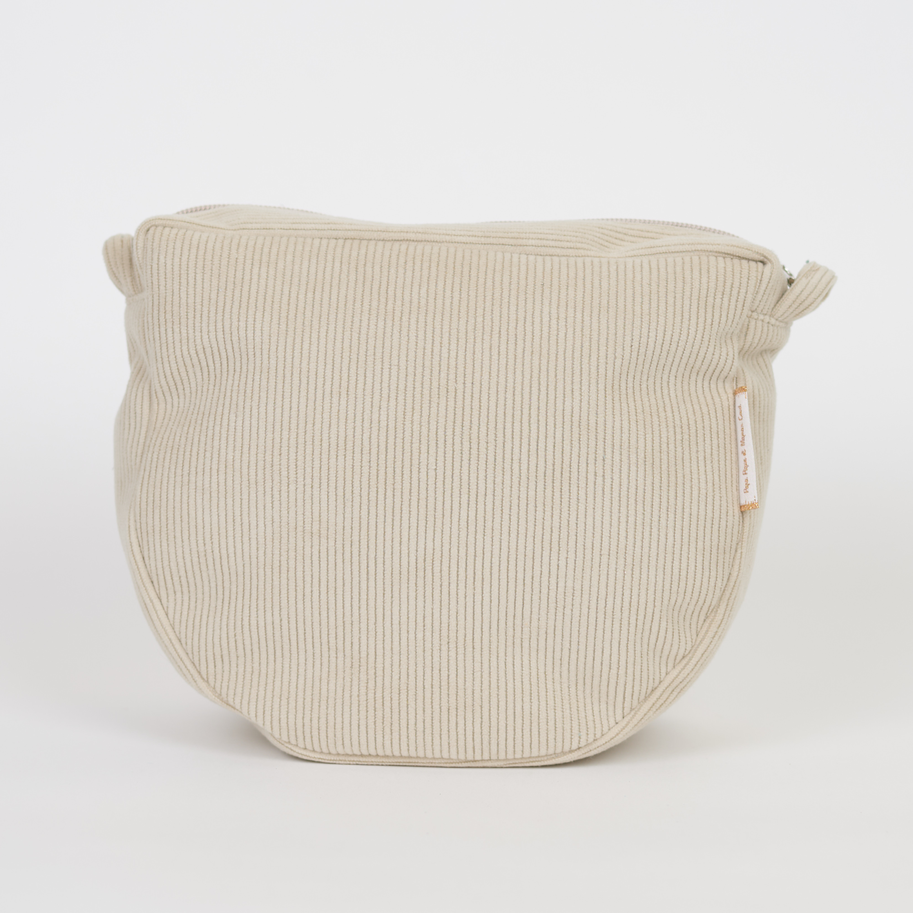 Base Petite Besace Sans Bandoulière Velours Côtelé Beige