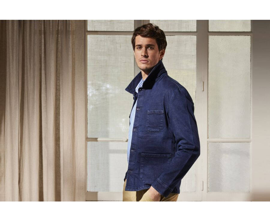 Veste en jean homme Indigo brut - FÉLICIEN