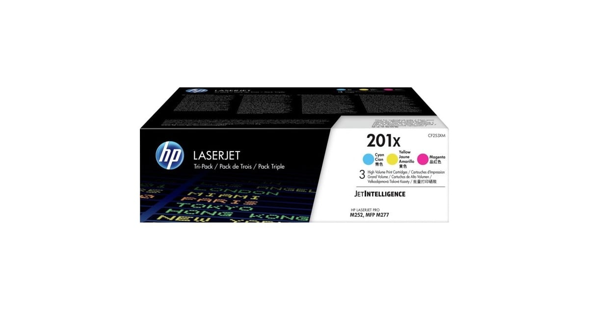 HP410X high-capacity LaserJet toner, 3-pack (CF252XM)