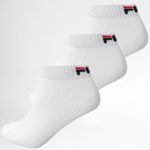 Lot De 3 Paires De Chaussettes Calza Quarter F9300 Blanc