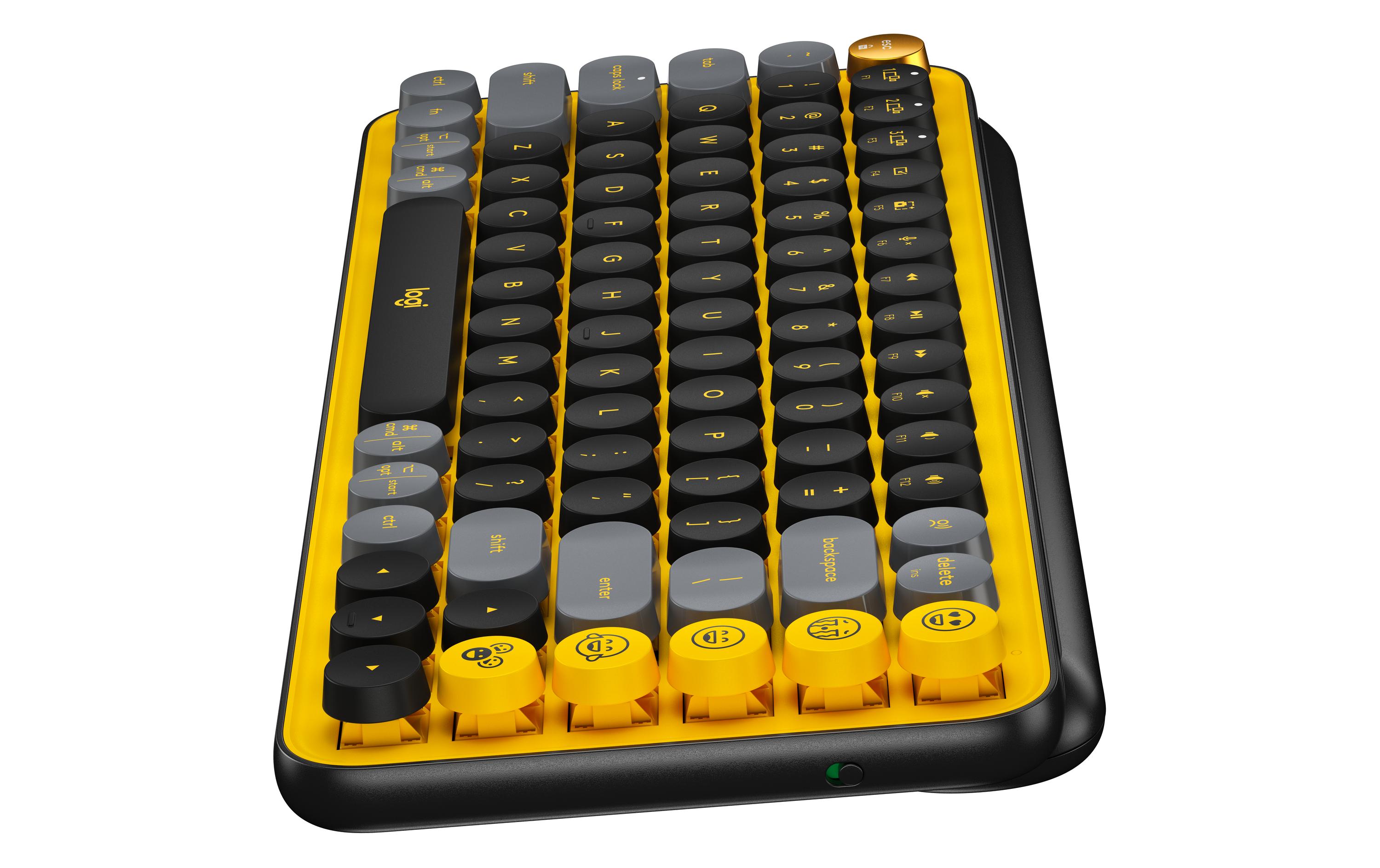 Tastatur POP Keys Blast Yellow<br>Kabellose mechanische Tastatur mit austauschbaren Emoji-Tasten