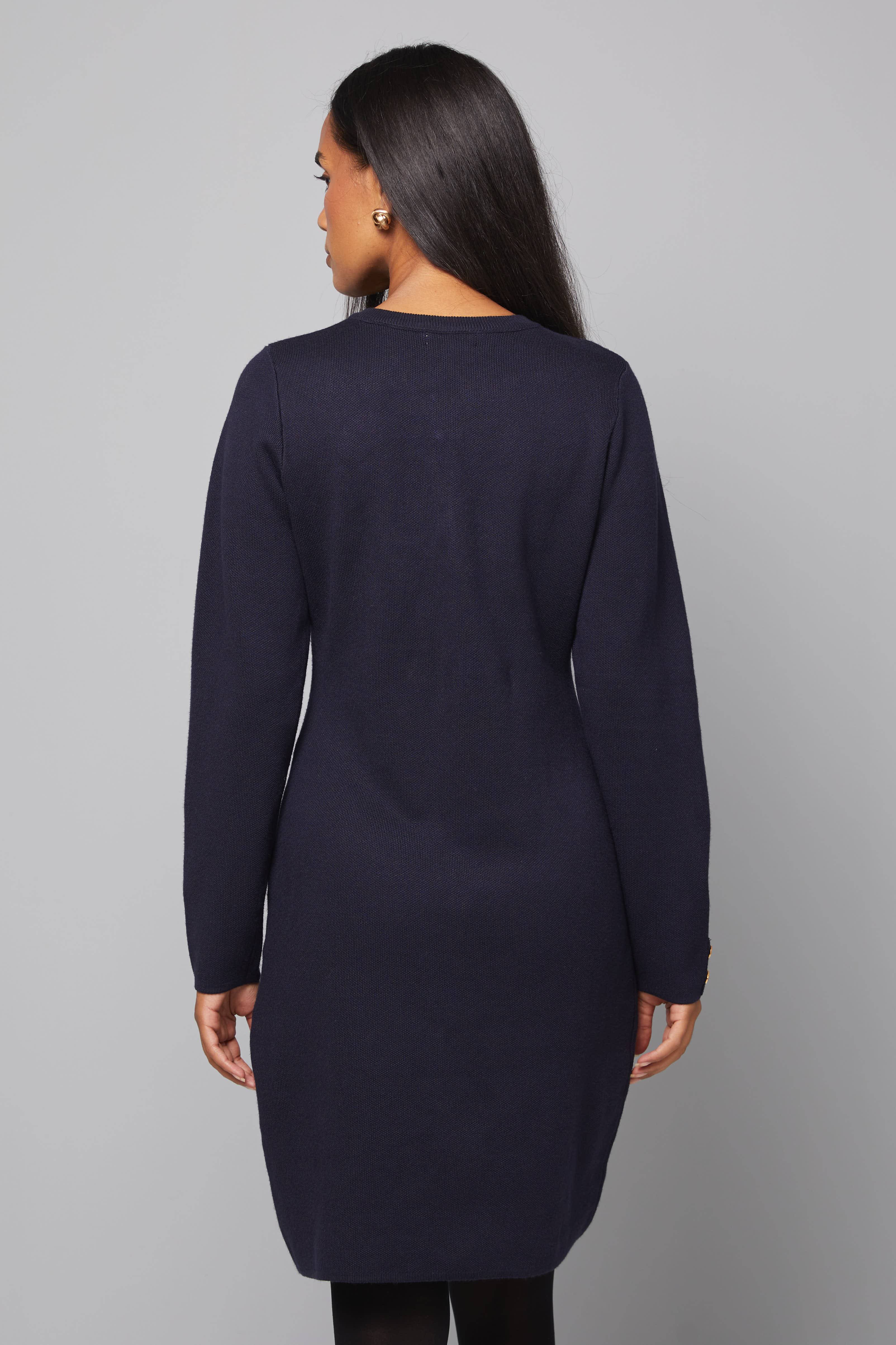 Wallis Robe Midi Tricotée à Double Boutonnage