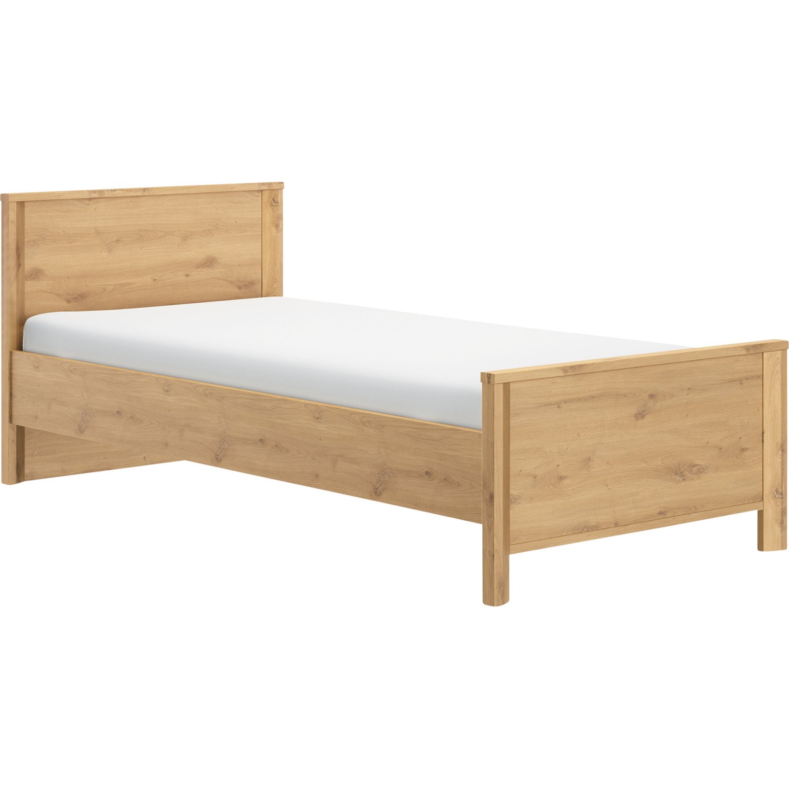 Bett Lugano Eiche Artisan 140 x 200 cm