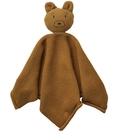 Liewood Schmusetuch - Stickat - Milo - Herr Bear Golden Caramel