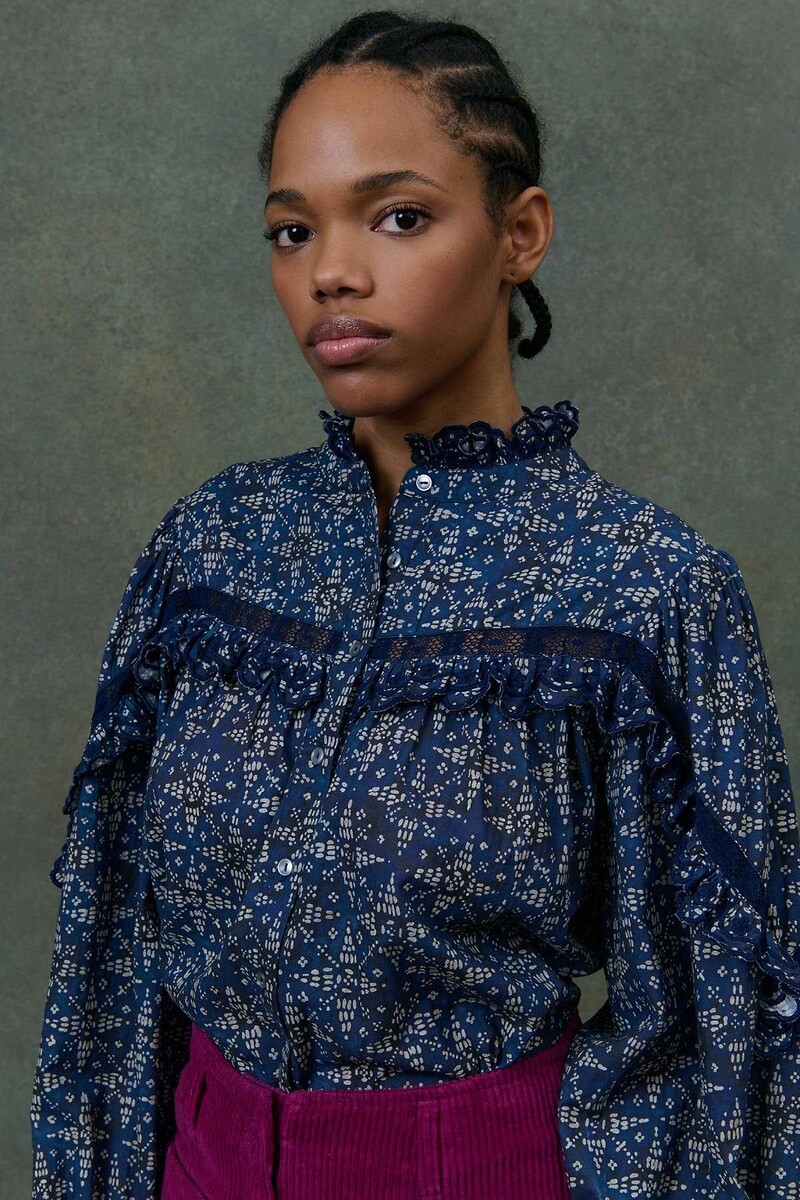 LOUISE MISHA<br>Blusa de manga comprida estampada, NOELIANNE