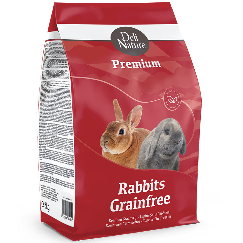 Deli Nature Premium Konijnenvoer Graanvrij3 kg