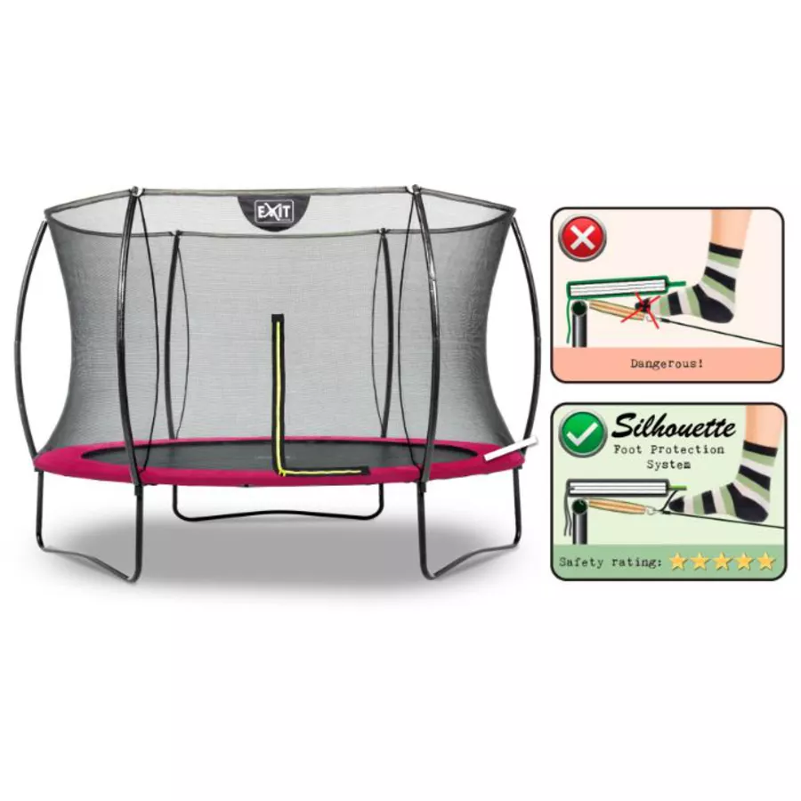 EXIT Trampolin Silhouette ø305cm - rosa