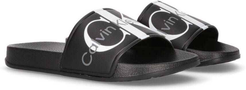 Calvin Klein badslippers zwart Rubber Logo 29