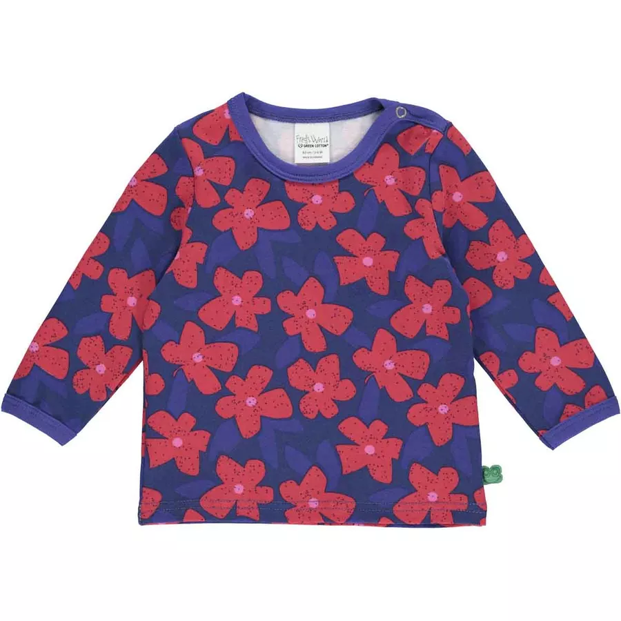 Fred's World Babylangarmshirt blueLollipopFuchsiablue