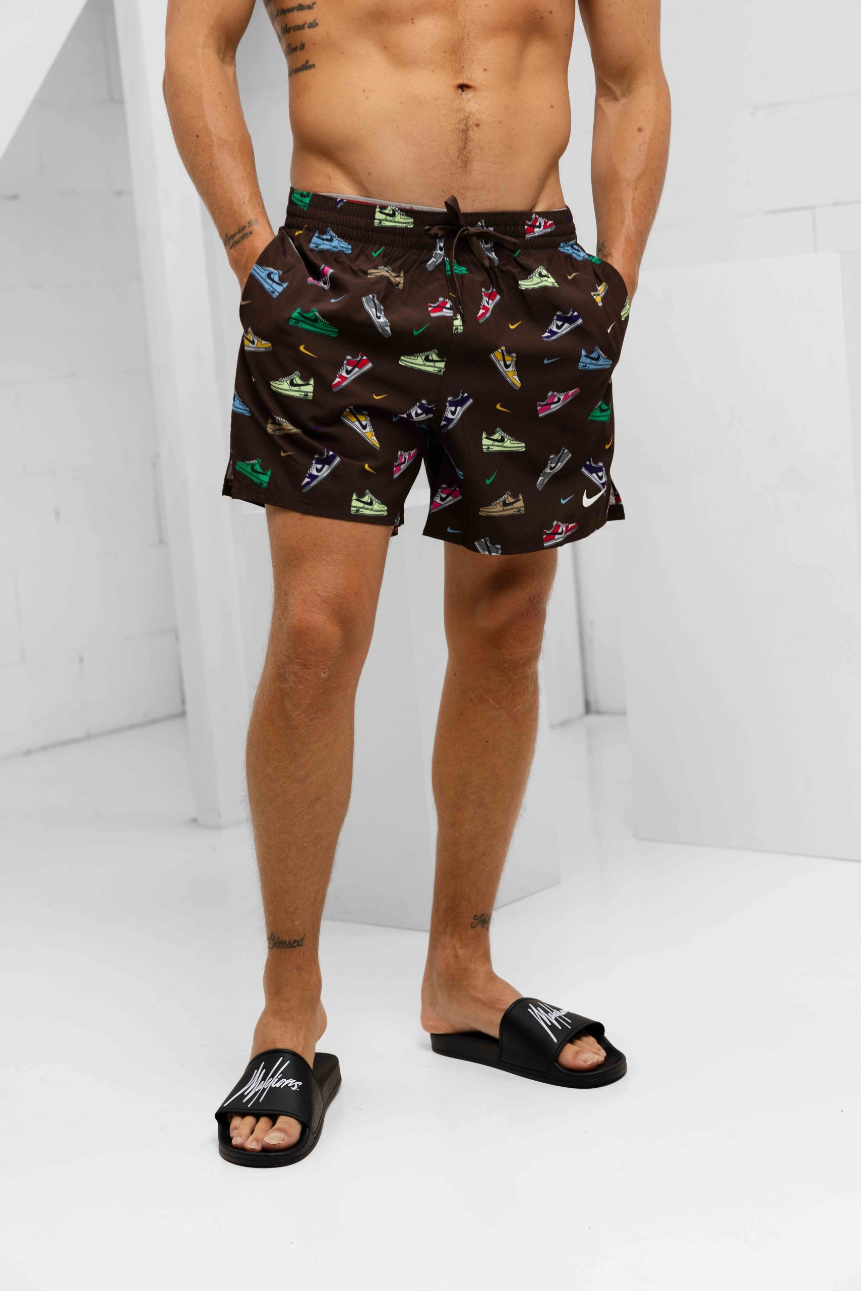 Nike Swim Sneakers Zwembroek Heren Bruin
