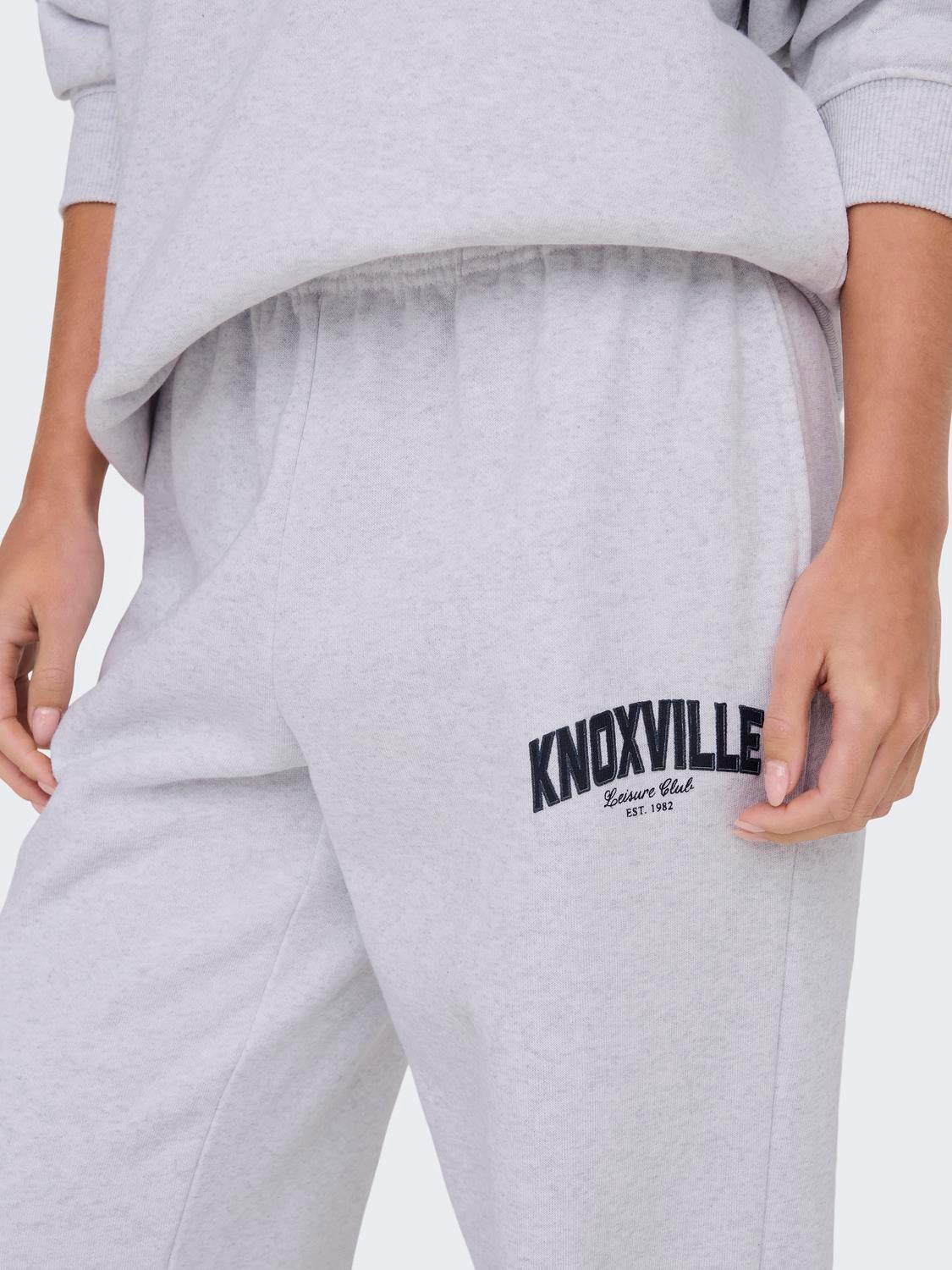 ONLDEBORAH Mittlere Taille Normal geschnitten Jogginghose Light Grey Melange