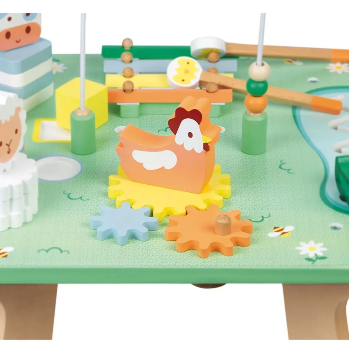 Janod Table d'Activités en Bois -  Jolie Prairie