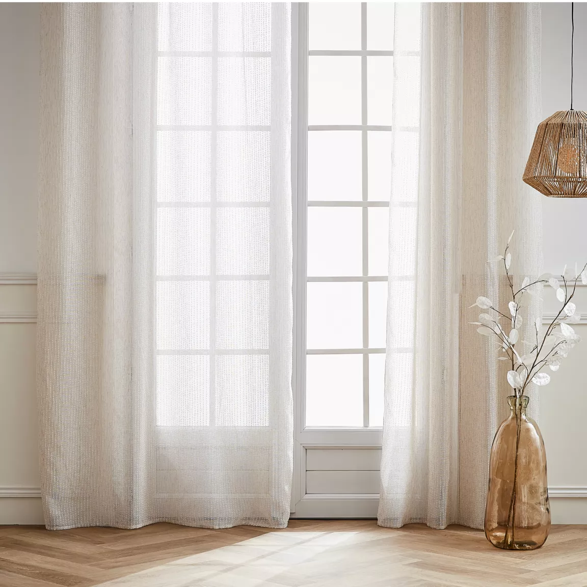 Voilage galon fronceur (140 x 240 cm) Arthur Beige