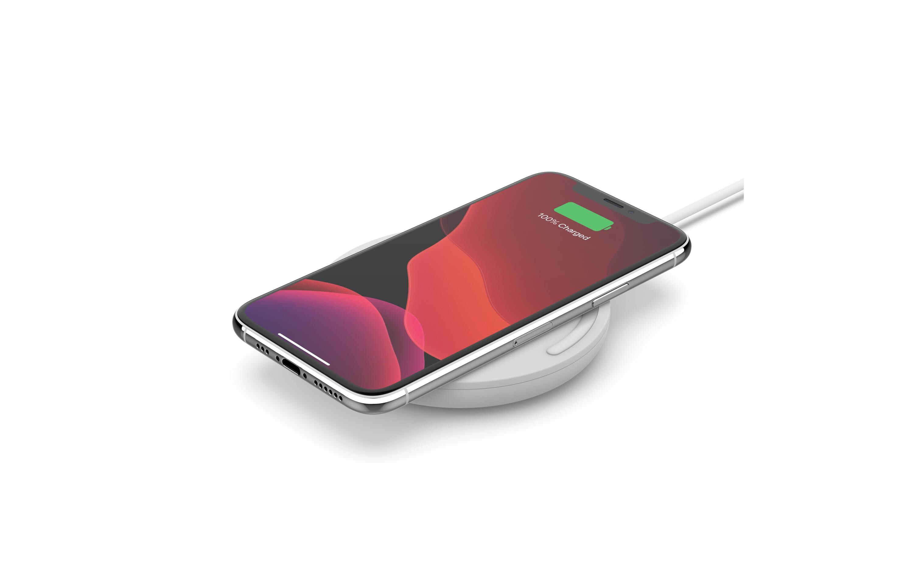 Wireless Charger Boost Charge 10W WeissLadepad für schnelles kabelloses Laden