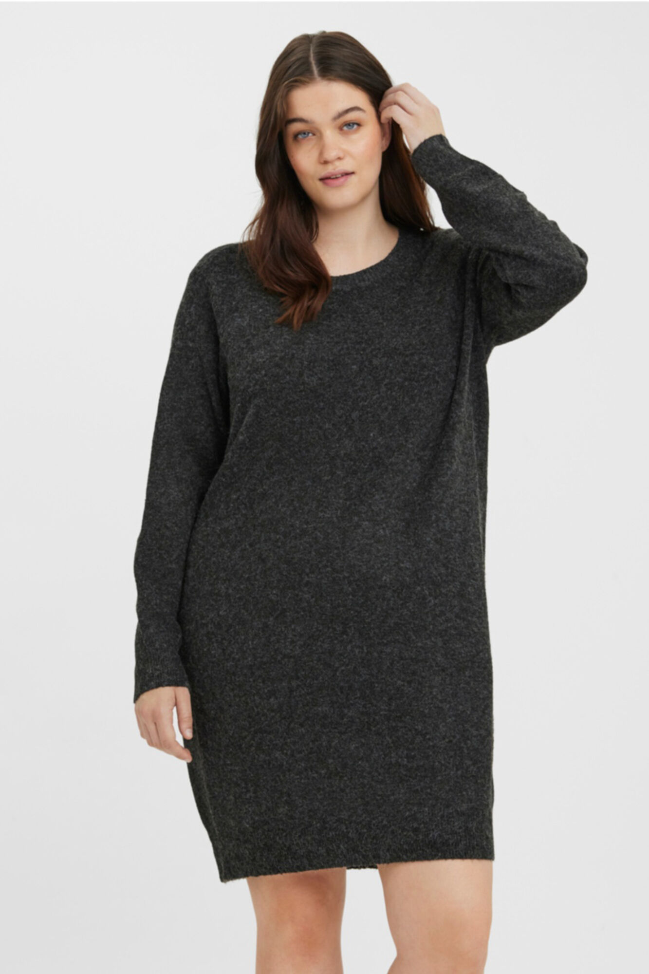 Vestido de malha Curve - Preto