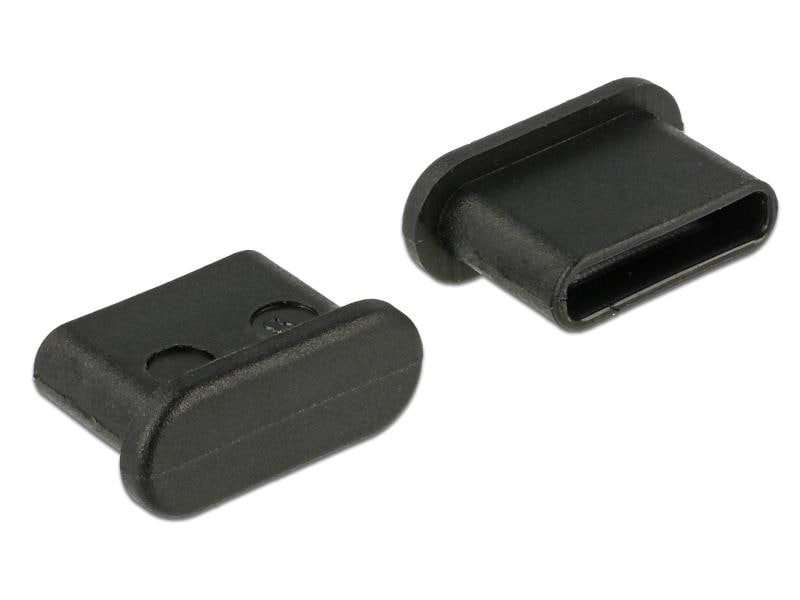 Delock Blindstecker/Staubschutz USB-C 10 Stück Schwarz Staubschutz für USB Typ-C-Buchsen