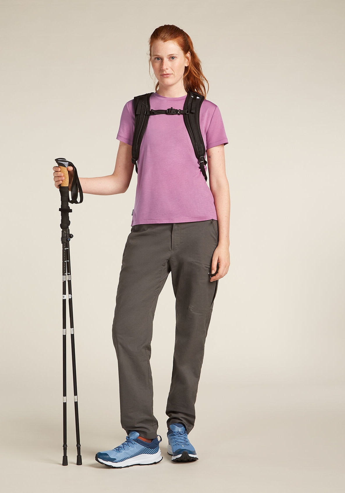 Icebreaker Damen-T-Shirt Merino Blend Core SS Tee Deco