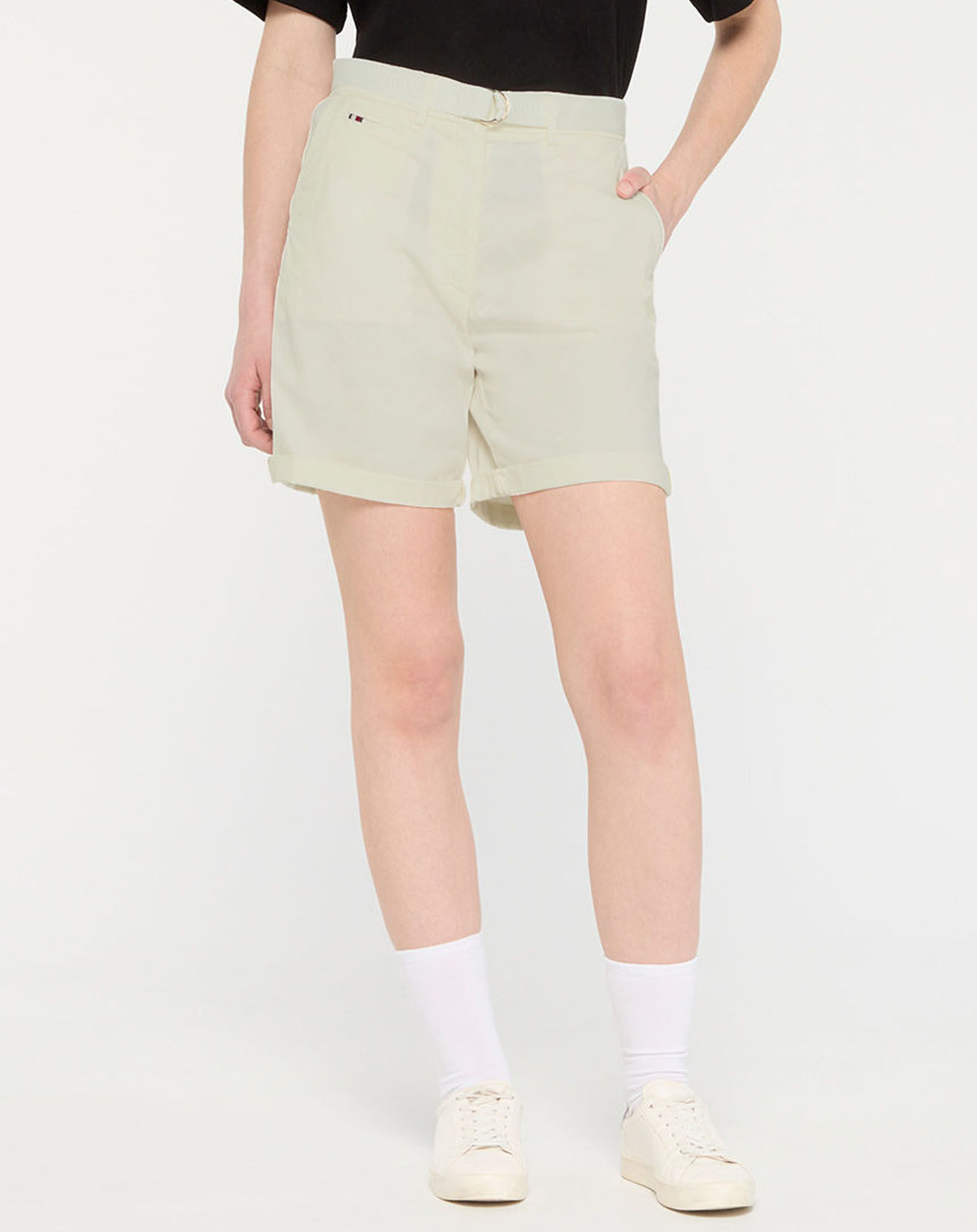 Tommy Hilfiger Short chino en Twill écru