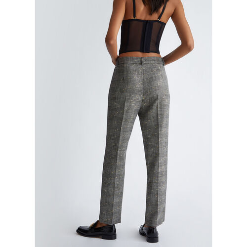 Liu Jo - Pantalón chino a cuadros Gris
