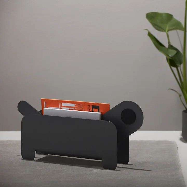 Frederik Roijé - Paper Pet Magazinhalter, weiss