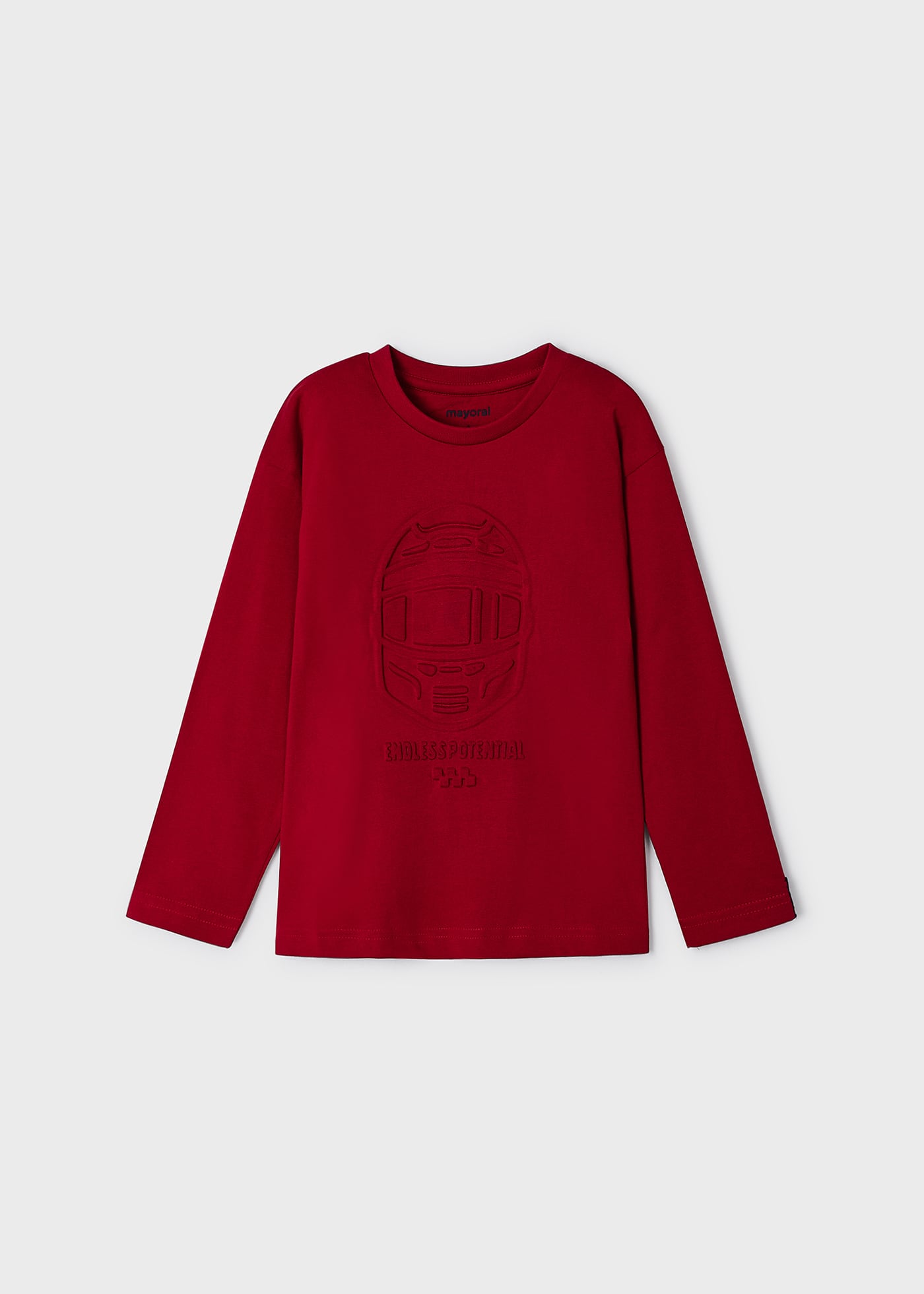 Camiseta Better Cotton com estampa em relevo para meninos