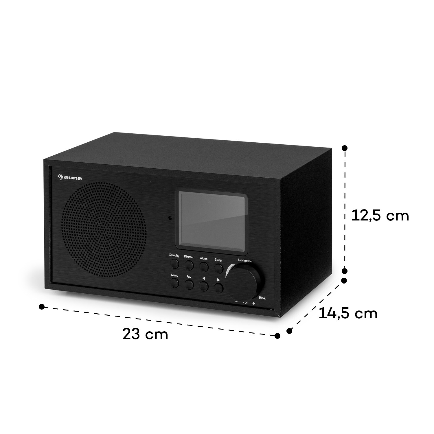 Silver Star Mini Two Internet DAB+/FM Radio, WiFi, BT, TWS Speaker Schwarz