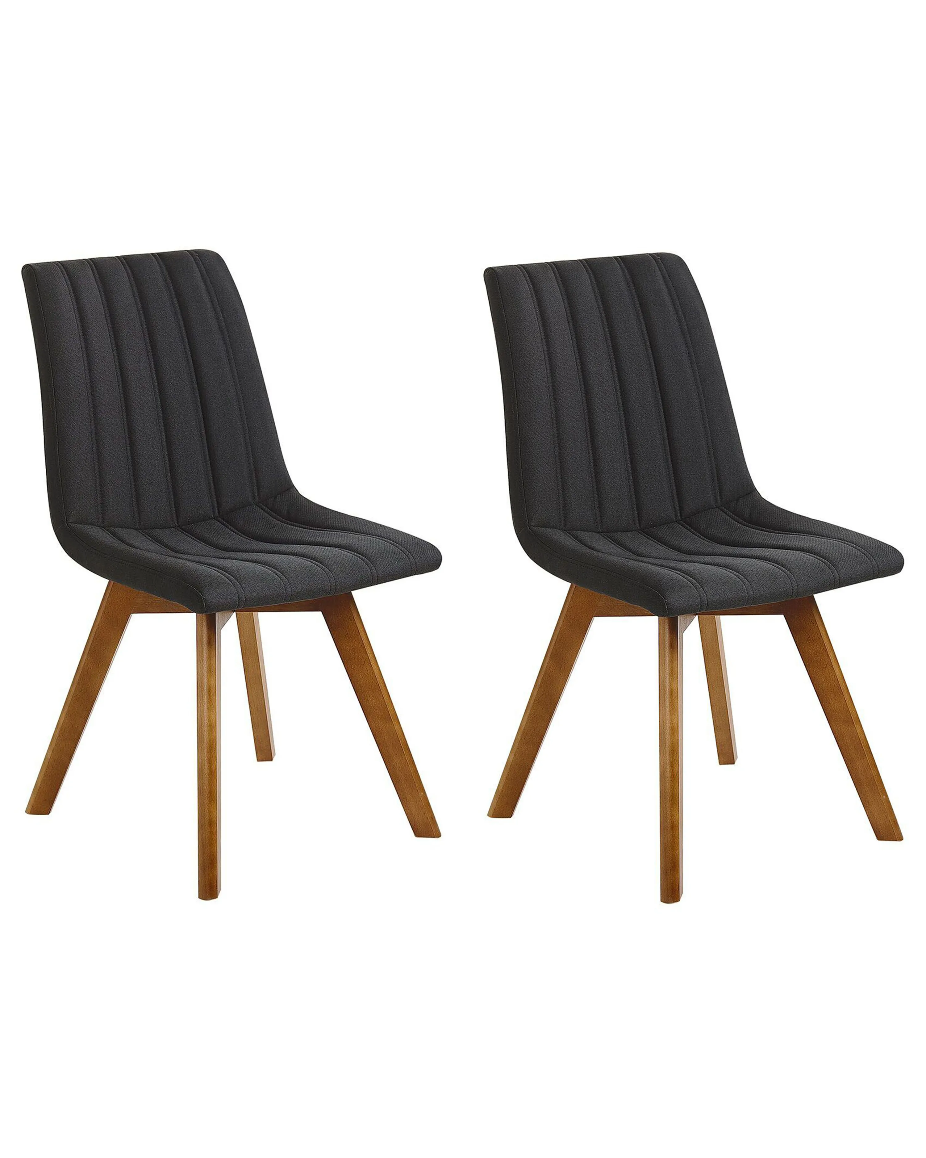 Set van 2 eetkamerstoelen CALGARY Zwart